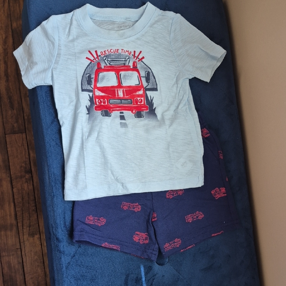 Carter's Kids Rescue Time Set - Light Blue and Navy